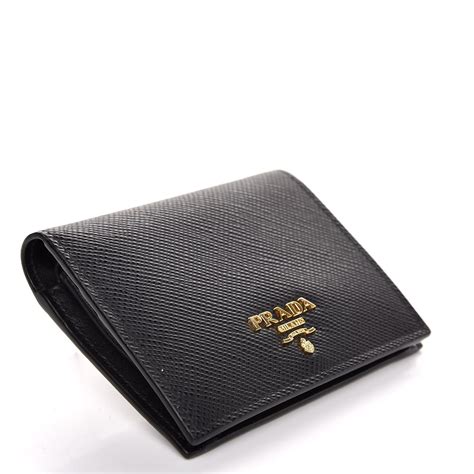 prada saffiano wallet on chain|prada bifold wallets for women.